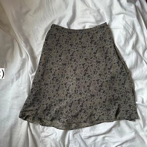 Express Black and Gray Lace Maxi Skirt